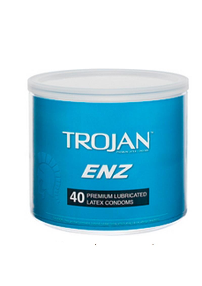 Trojan Enz 40 Premium Lubricated Latex Condoms  shopromantix