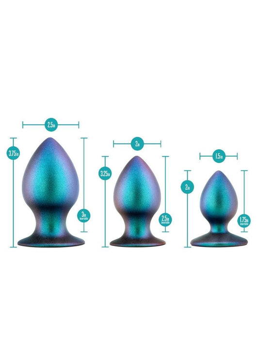 Anal Adventures Matrix Metaverse Plug Kit Silicone Anal Plug Set - Dar ...