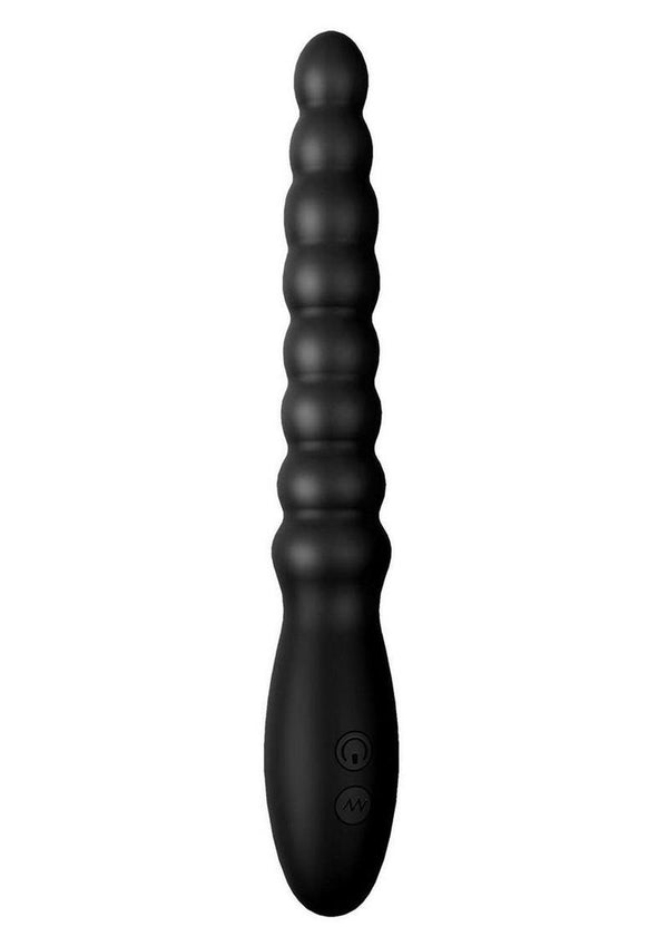 vibrating silicone anal beads VICTOR Remote-Control Wiggling Anal Vibrator main image 0