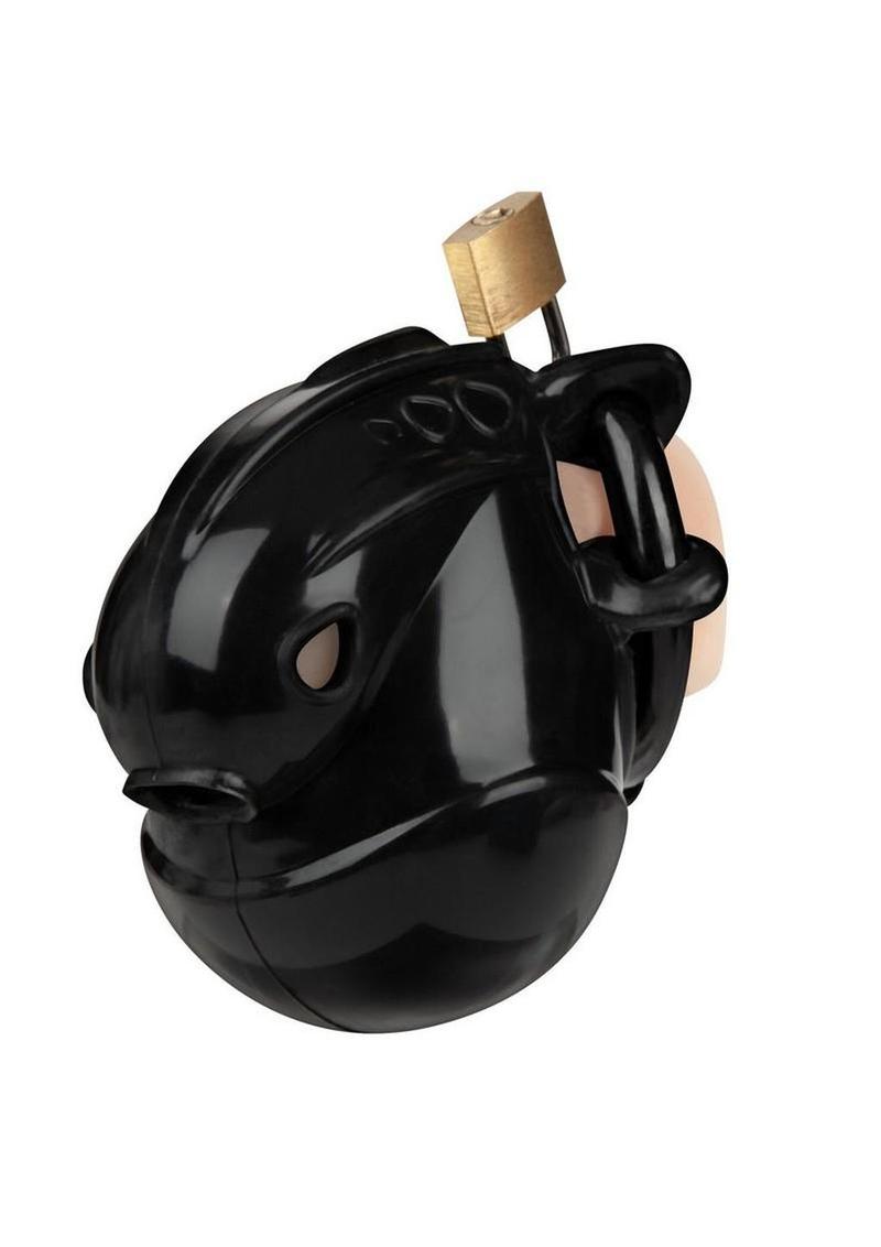 Blueline Full Restraint Silicone Cock and Balls Chastity Device 100% C ...
