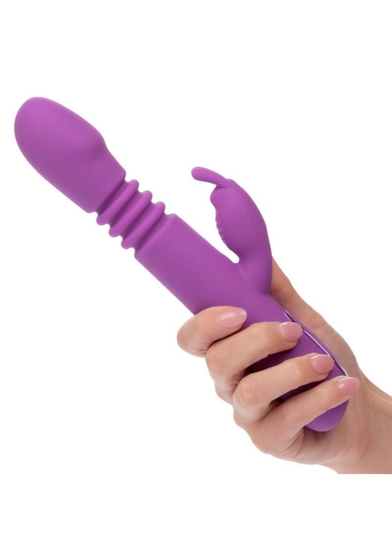 Jack Rabbit Elite Thrusting Rabbit Silicone Rechargeable Vibrator ...