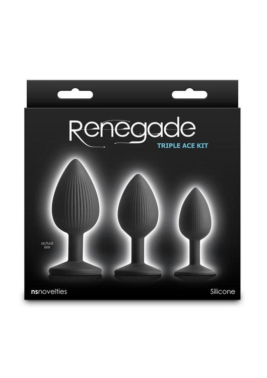 Renegade Triple Ace Silicone Anal Plugs Kit – shopromantix