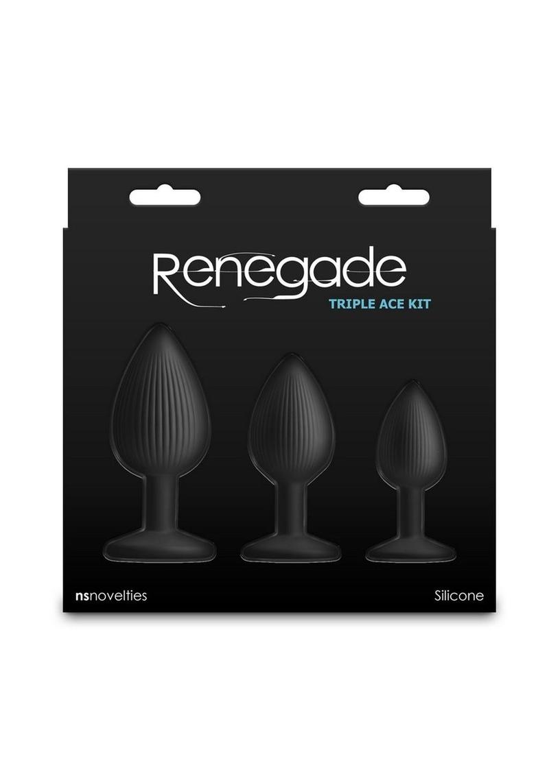 Renegade Triple Ace Silicone Anal Plugs Kit – shopromantix