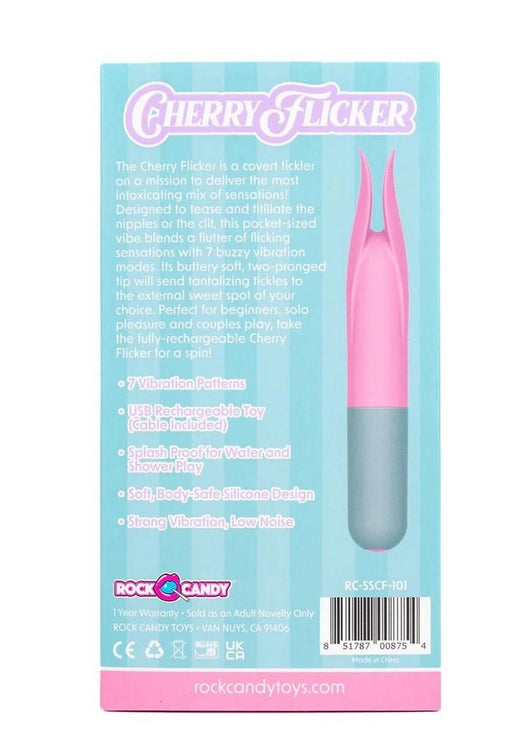 Rock Candy Cherry Flicker Rechargeable Silicone Tickler – shopromantix